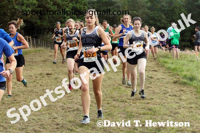 Senior womens 2021 North Eastern Harrier League, Druridge Bay. Photo: David T. Hewitson/Sports for All Pics
